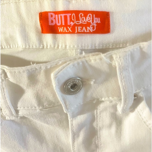 Ladies BUTT I love you white jeans - Picture 2 of 8